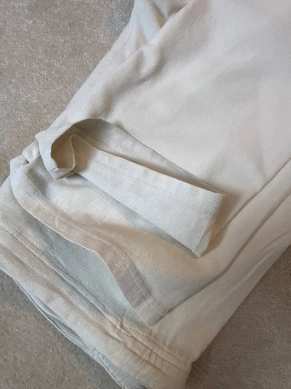 Bohio Mens Off-White Lightweight Cotton Pants - Size L